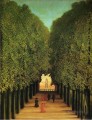 alleyway in the park of saint cloud 1908 Henri Rousseau Post Impressionism Naive Primitivism